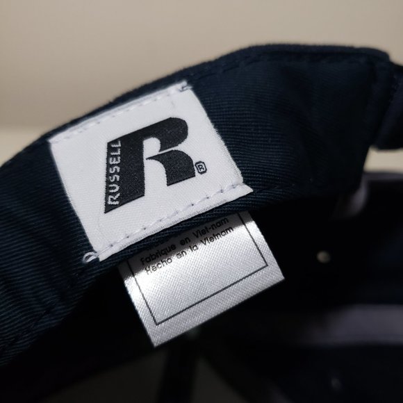 Auburn Tigers Hat Cap Strap Back Blue Russell Athletics Alt Eyes Logo NCAA - Picture 11 of 11